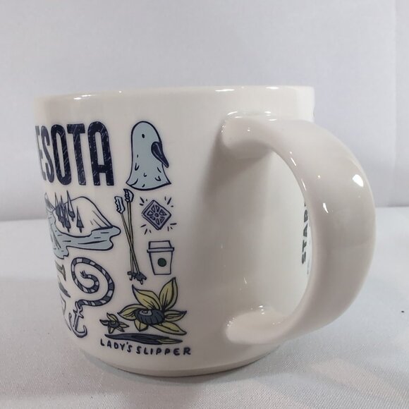 Starbucks Minnesota Been There Series Mug Coffee Tea Ceramic White Blue 2018 - Picture 2 of 13